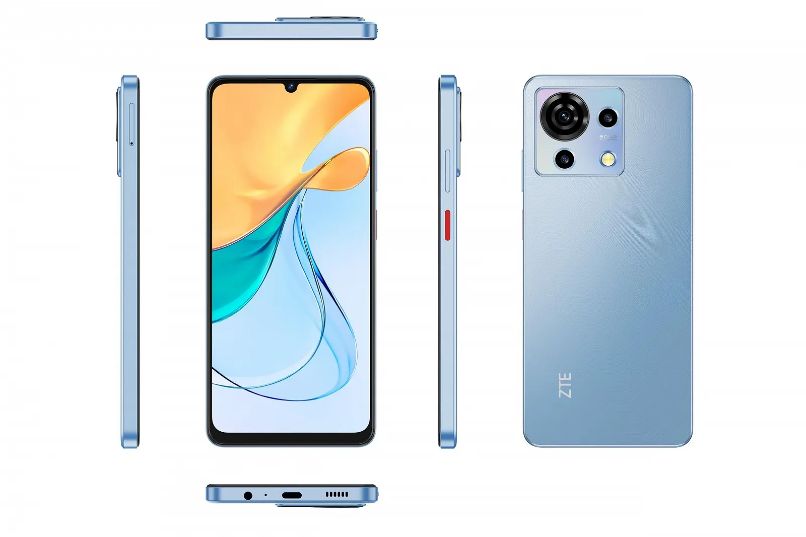 Смартфон ZTE Blade V50 VITA 2023 6.75 дюйма HD+ 4G LTE 4GB RAM 256GB 50MP Dual SIM Android 13 Blue, фото №4 Смартфон ZTE Blade V50 VITA 2023 6.75 дюйма HD+ 4G LTE 4GB RAM 256GB 50MP Dual SIM Android 13 Blue, фото №4
