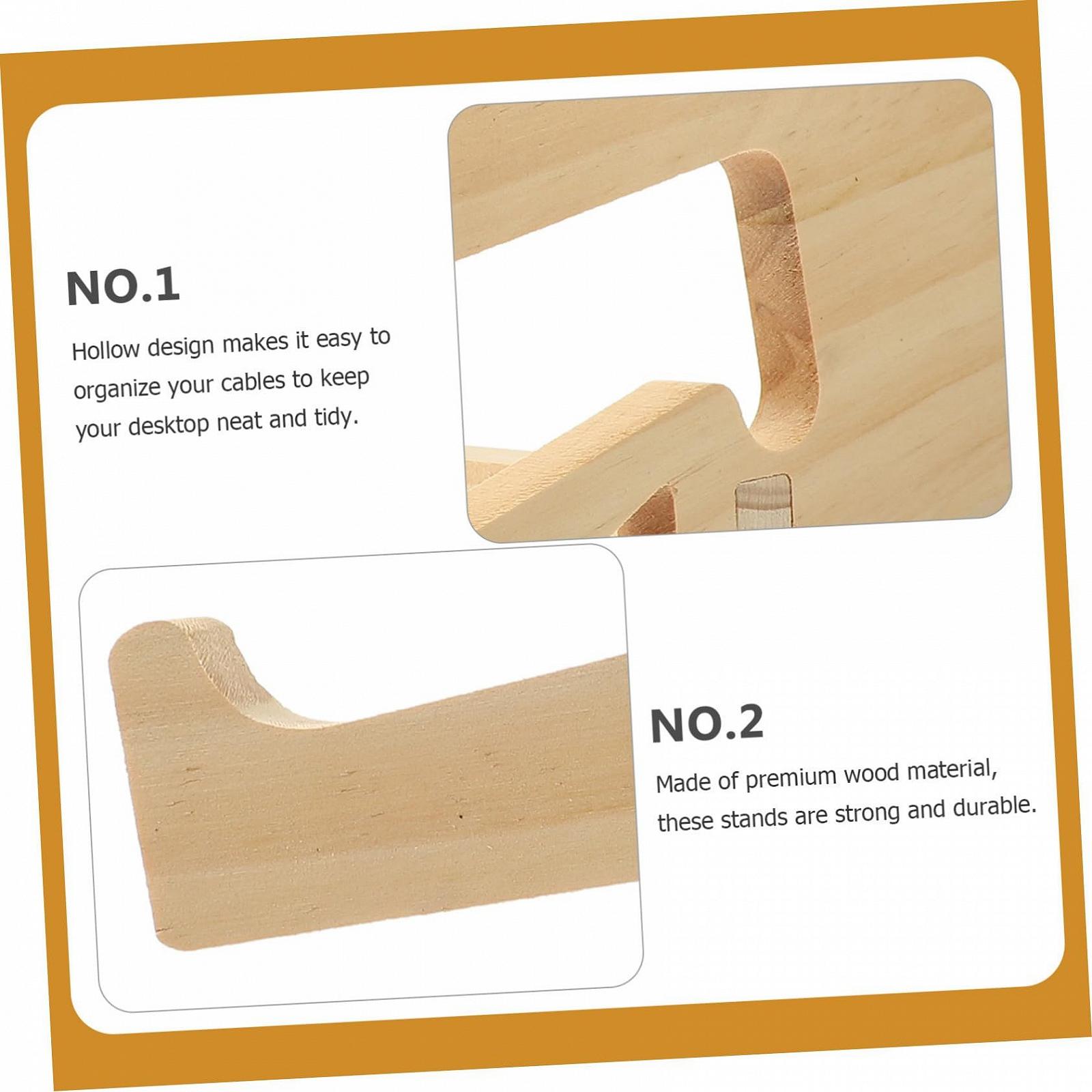 Подставка для ноутбука Деревянная Прочная Подставка для ноутбуков Нескользящая Эргономичная Подставка для поднятия на столе Способствует охлаждению и комфортной работе, фото №7