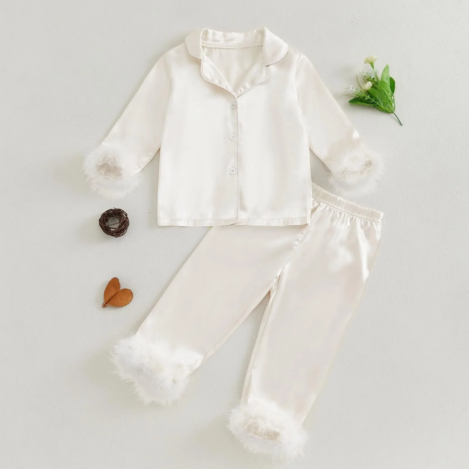 Піжама Fluffy, дитяча - теплий флісовий комплект з довгими рукавами, фото №3