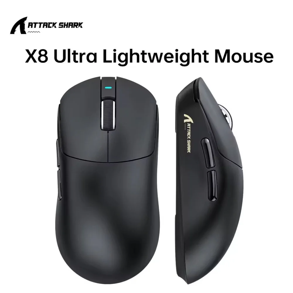 Миша Attack Shark X8 Ultra PAW3950Max 42000DPI 750IPS 60G 8000Hz Black, фото №2 Миша Attack Shark X8 Ultra PAW3950Max 42000DPI 750IPS 60G 8000Hz Black, фото №2