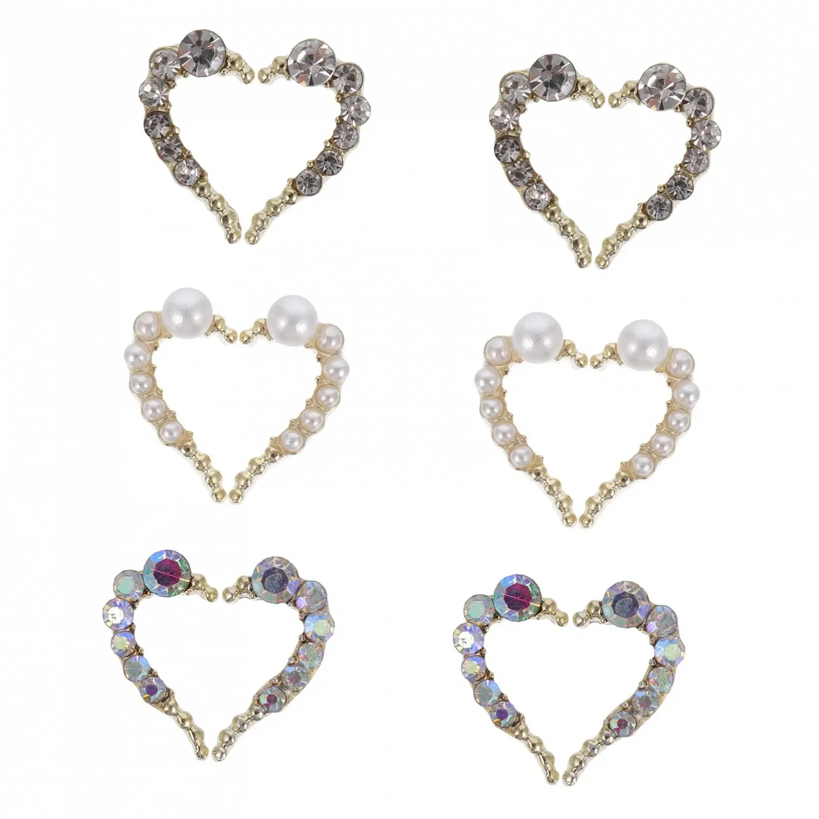 Прикраса для нігтів у формі серця WOONEKY ., фото №1