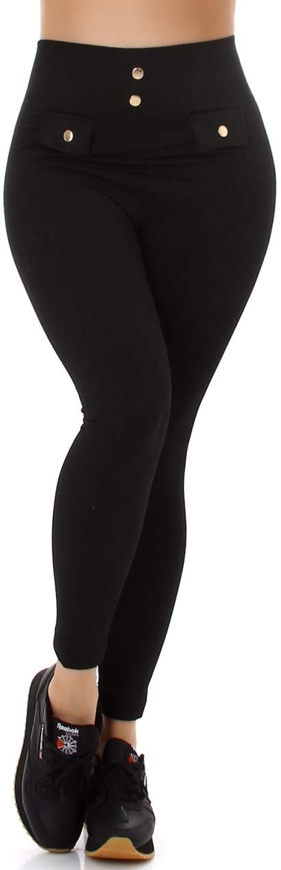 Леггинсы Jela London с высокой посадкой, термо,Для фитнеса и спорта, Love Fine Rib Stretch, размер 34-38, фото №1