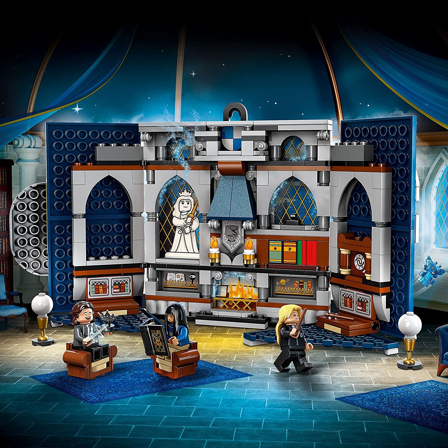 Конструктор LEGO Harry Potter Set Hogwarts House Banner Ravenclaw 76411 + Hermione's Desk 30392 Polybag, фото №6