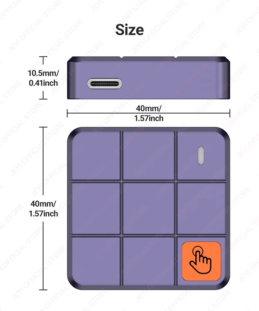 Зовнішній адаптер Jeyi 2230Pro 10Gbps M.2 NVMe SSD to USB з сенсором, фото №13