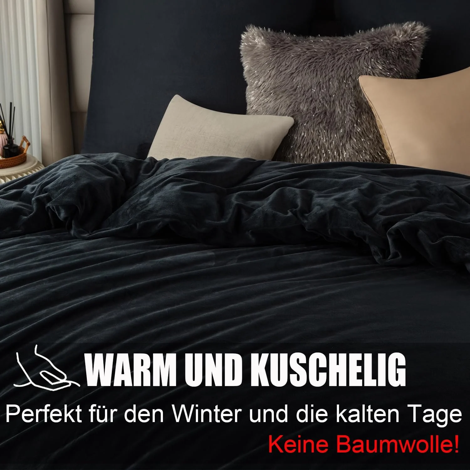 Постельное белье Soifox Winter Flannel 135 x 200 см, 4 предмета, фото №2