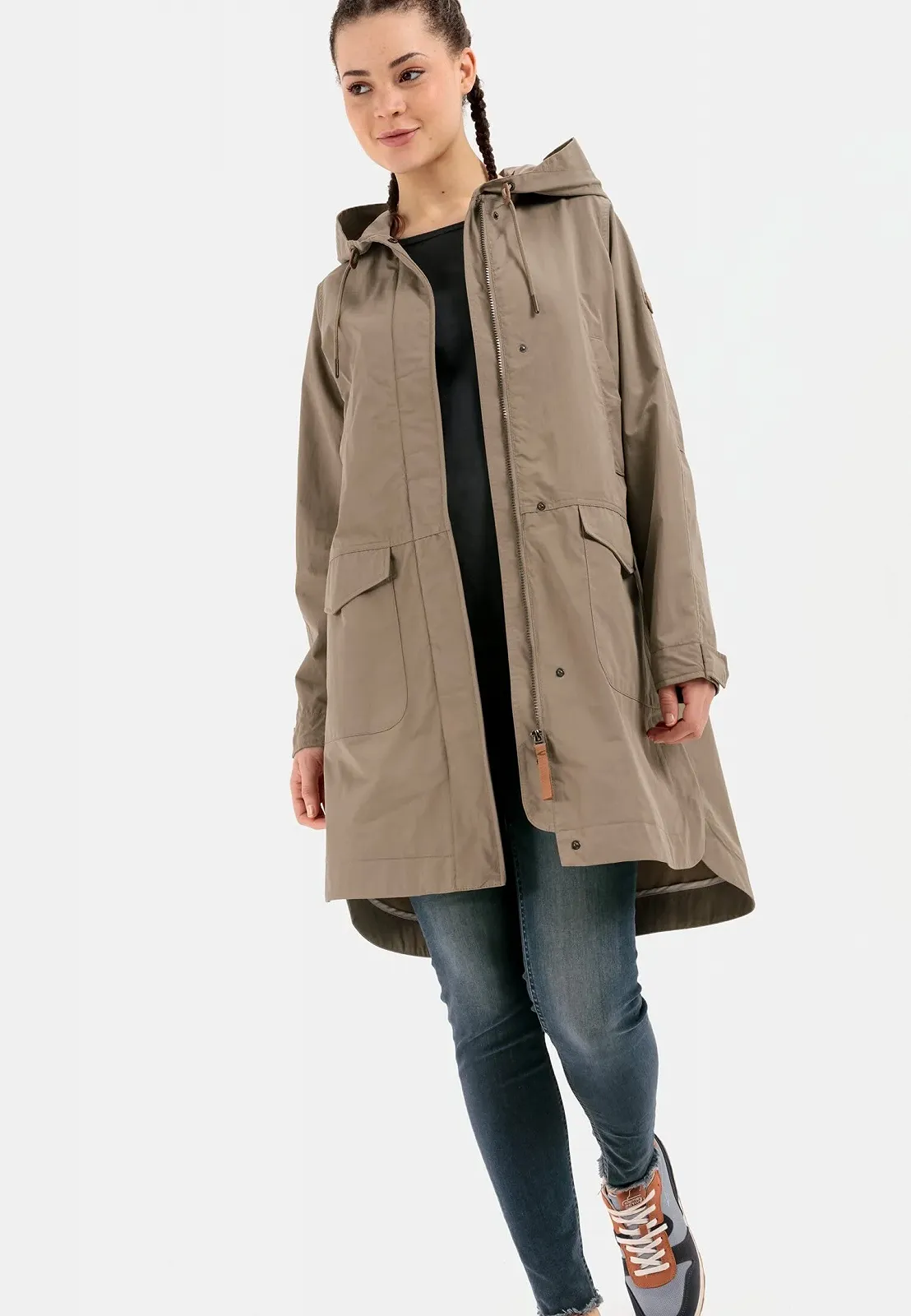 Пальто camel active Жіноче Функціональне з капюшоном, фото №5 Пальто camel active Жіноче Функціональне з капюшоном, фото №5