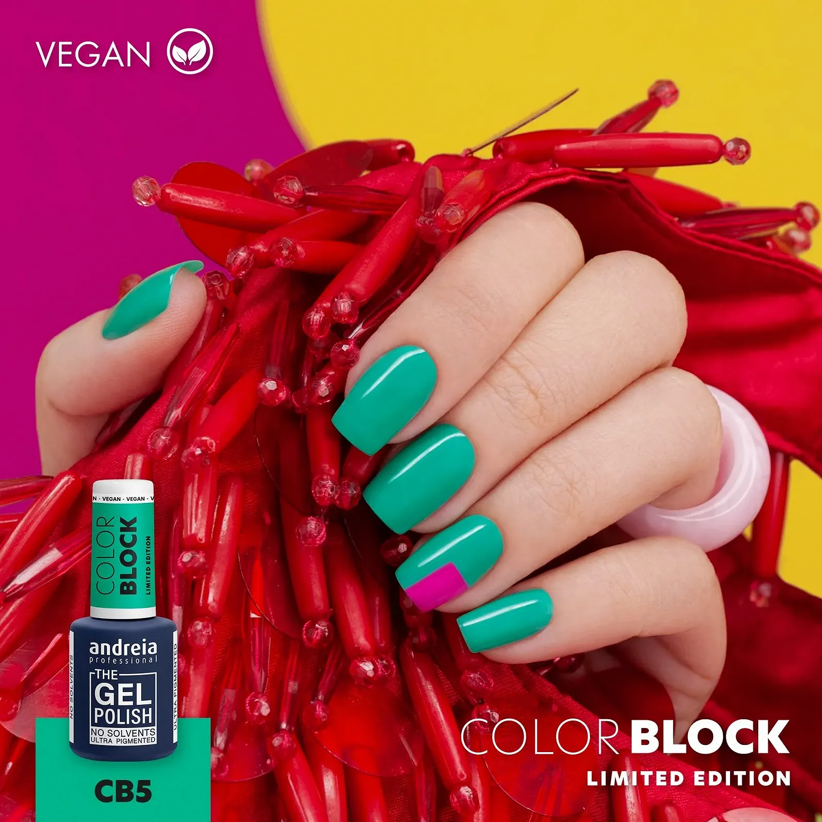 Гель-лак Andreia Professional The Gel Polish Solvent Free Gel Limited Collection Colours CB5 Изумрудно-зеленый, фото №3 Гель-лак Andreia Professional The Gel Polish Solvent Free Gel Limited Collection Colours CB5 Изумрудно-зеленый, фото №3