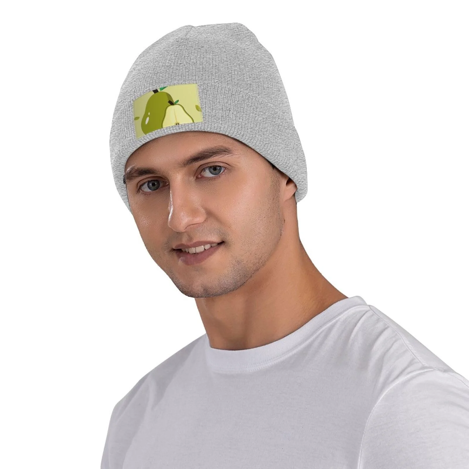 Вязаная шапка BROLEO с мультяшным рисунком груши, фото №4
