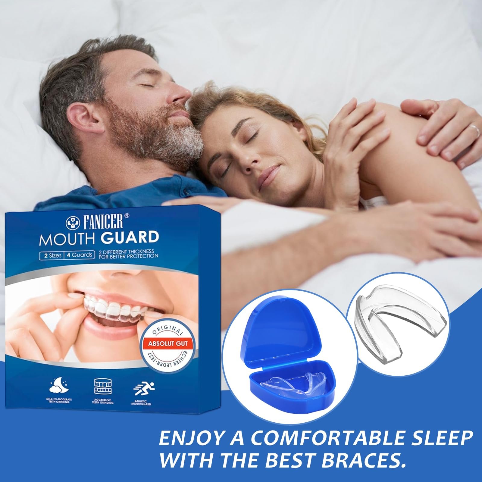 Капа для захисту зубів, 4 шт. (2 розміри), фото №7