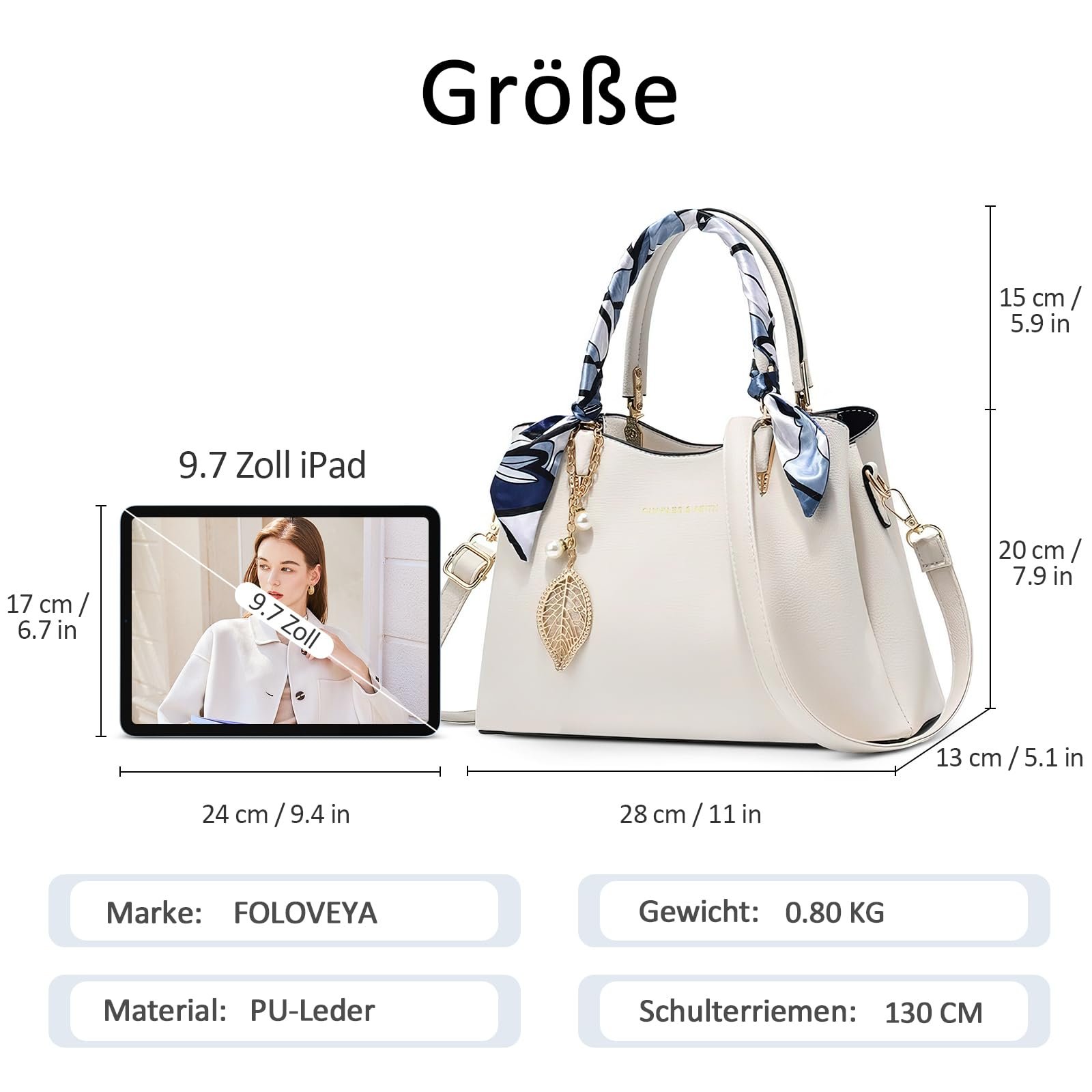 Сумка FOLOVEYA Женская Белая, фото №5