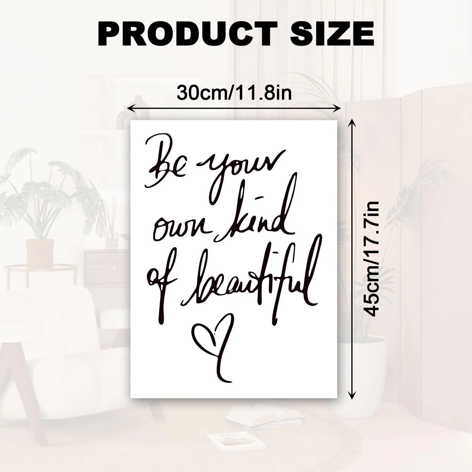 Наклейки на стіну Motivational Sayings Quotes Black 2 шт., фото №2