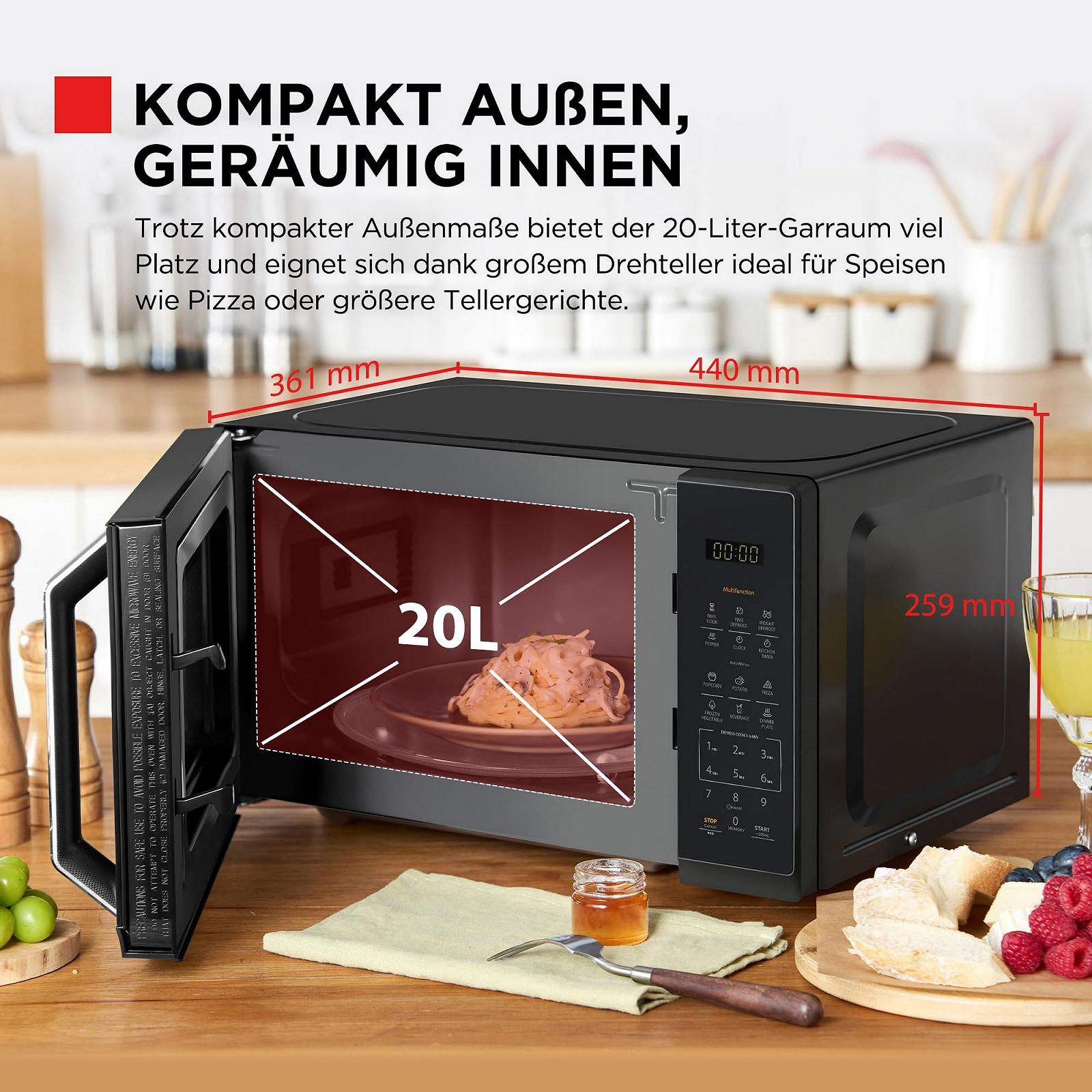 Багатофункціональна мікрохвильова піч TOSHIBA MW3-EM20PE(BM) 20 L 800 W 11 рівнів потужності Mirror Black, фото №2 Багатофункціональна мікрохвильова піч TOSHIBA MW3-EM20PE(BM) 20 L 800 W 11 рівнів потужності Mirror Black, фото №2