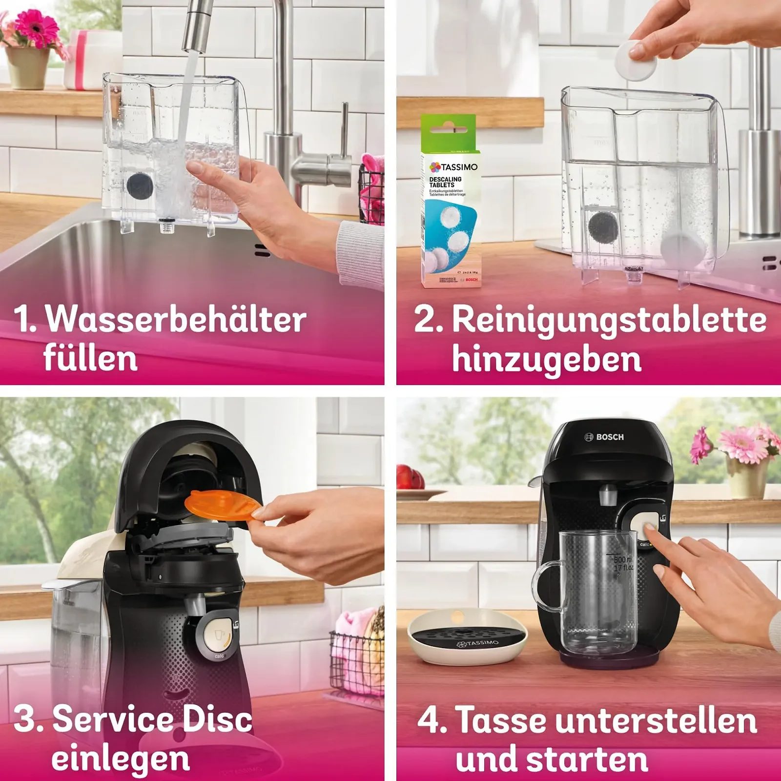 Капсульная кофемашина Bosch Tassimo Happy Friendly TAS107E 1400 Вт, кремовый/черный, фото №10 Капсульная кофемашина Bosch Tassimo Happy Friendly TAS107E 1400 Вт, кремовый/черный, фото №10