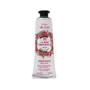 Крем для рук Лілія 30 мл у тубі, дорожній розмір, зволожуючий, натуральна косметика, масло ши - Фото 1