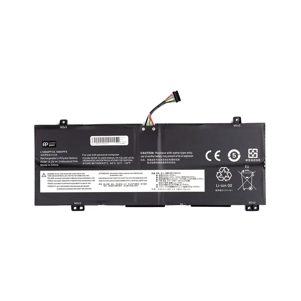 Аккумулятор для ноутбука LENOVO L18M4PF3-68-4S1P 15.2V 3100mAh PowerPlant (NB481811), фото №1 Аккумулятор для ноутбука LENOVO L18M4PF3-68-4S1P 15.2V 3100mAh PowerPlant (NB481811), фото №1