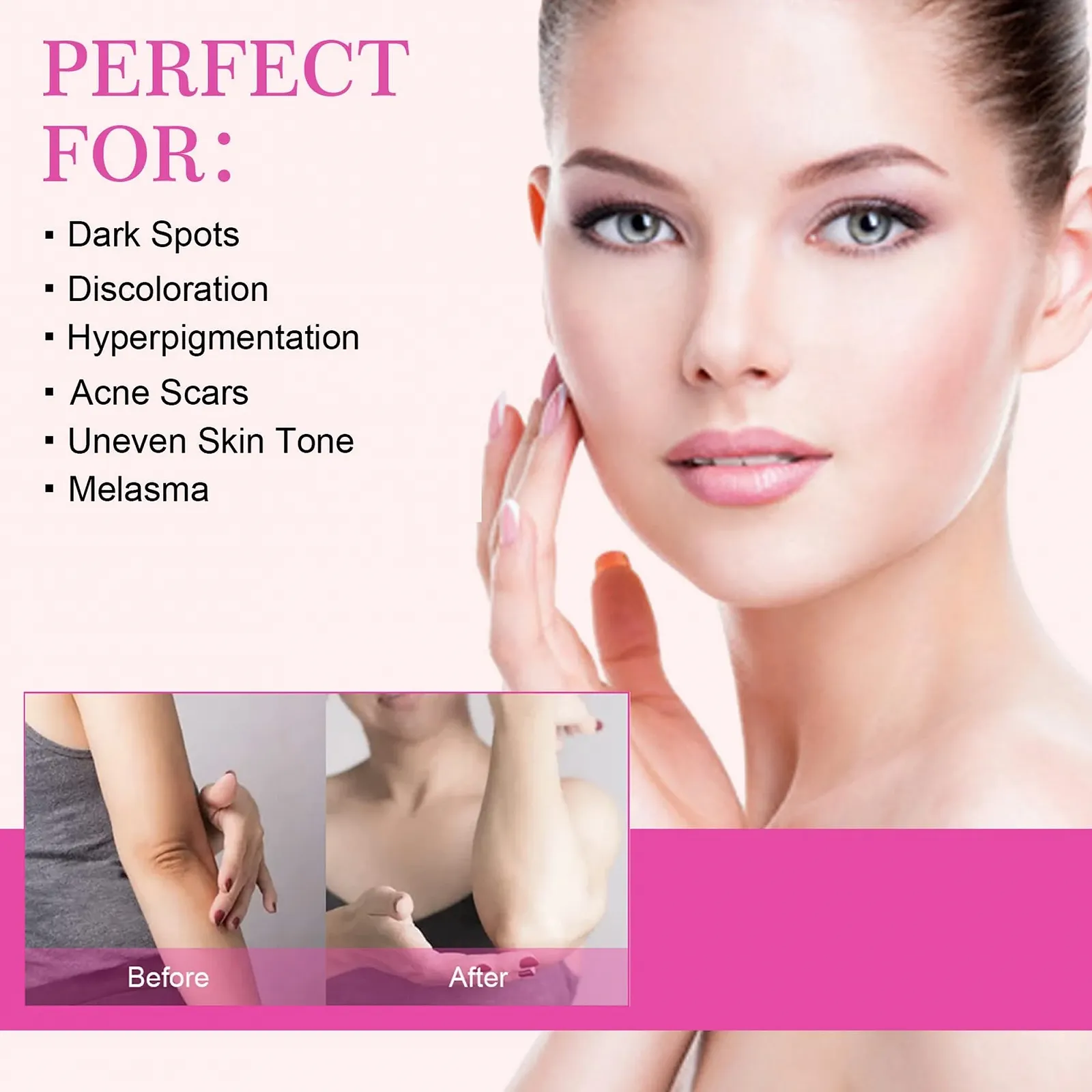 Крем для вибілювання шкіри під пахвами 30 г, крем для освітлення інтимних зон, фото №4