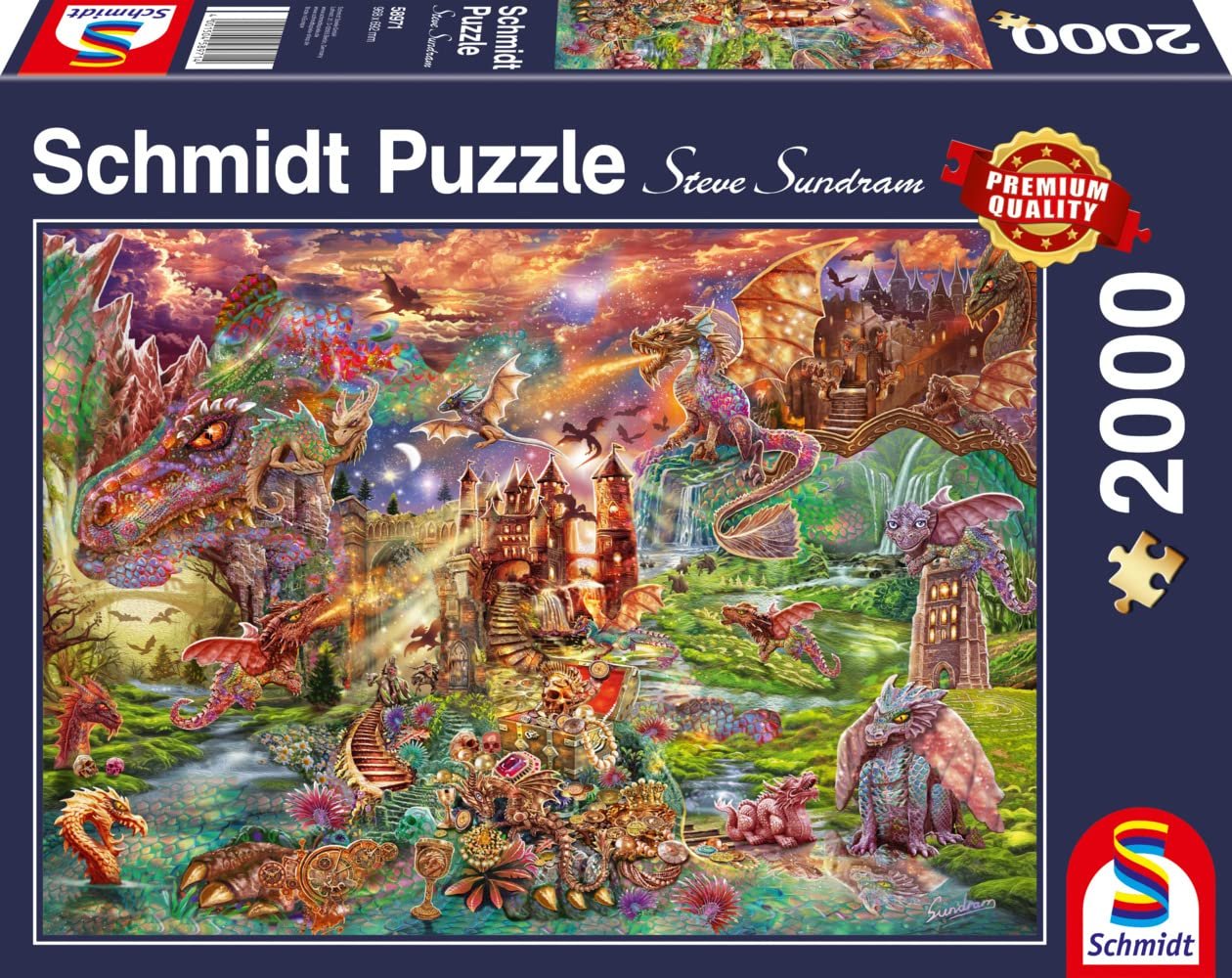 Пазл Schmidt Spiele Treasure of Dragons 2000 элементов, фото №1