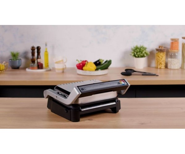 Tefal Гриль прижимний OptiGrll 2в1 Inox 2100Вт темп режимів-4, з ємні пластини метал, фото №8