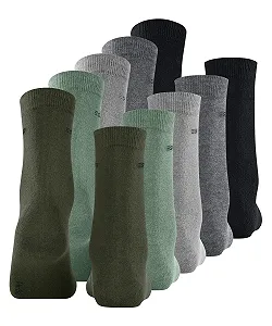 Шкарпетки ESPRIT Solid Mix Жіночі Дихаючі з органічної бавовни, посилені, міцні, набір 5 пар synthetic.ua - Фото 1