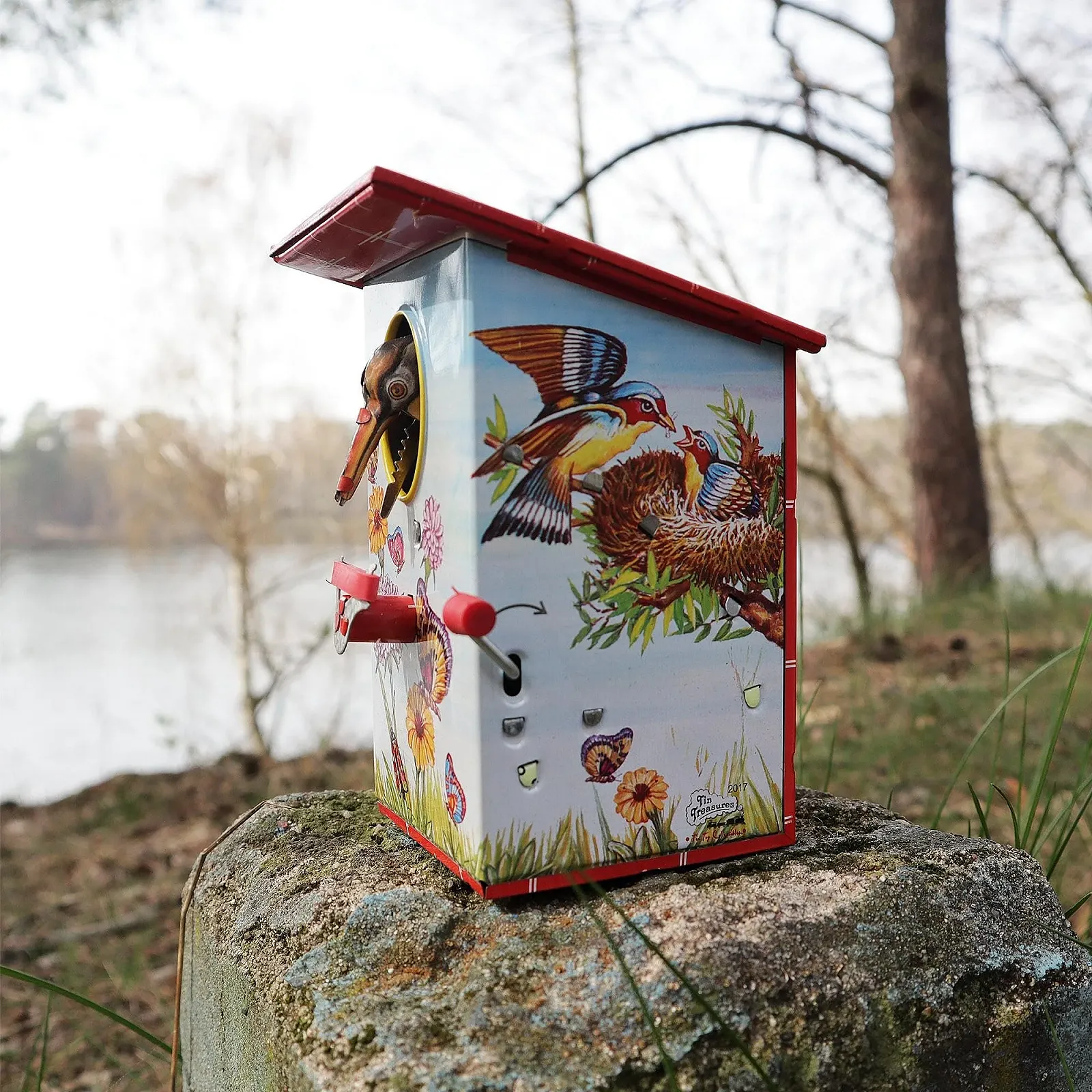 Жерстяна скарбничка Freak Scene Woodpecker Bird Модель 02, фото №6