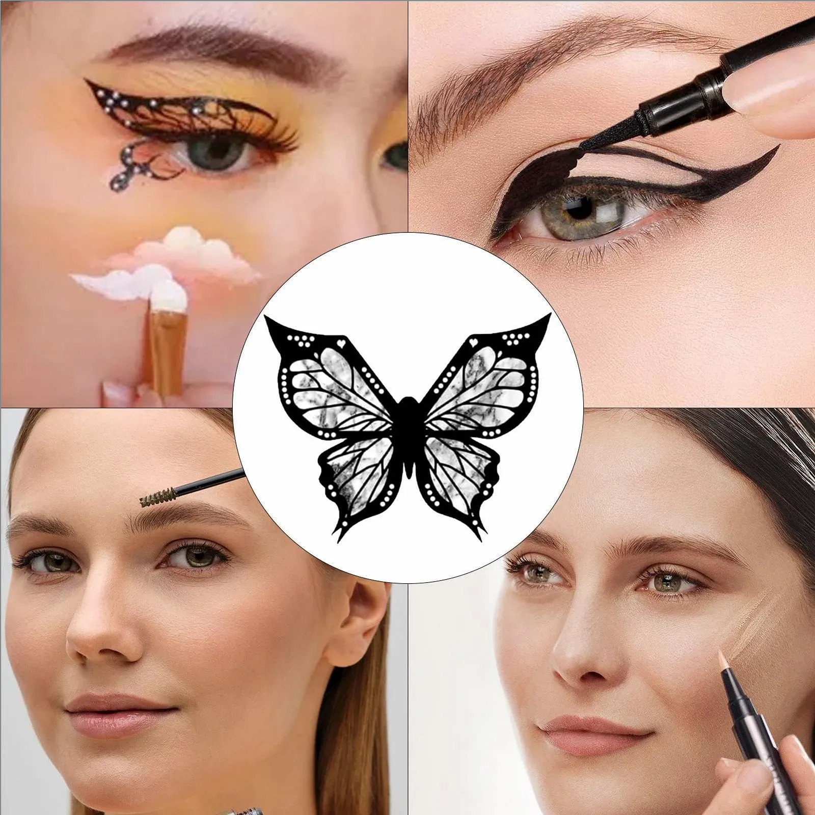 Трафарет для підводки очей Butterfly, у формі метелика, фото №6