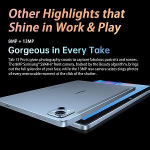 Планшет Blackview Tab 13 PRO 10.1 Inch FHD+ Display Android 13 Helio P60 16GB + 128GB 7680mAh Dual SIM 4G LTE WiFi 13MP + 8MP Dual Box Speaker synthetic.ua - Фото 1