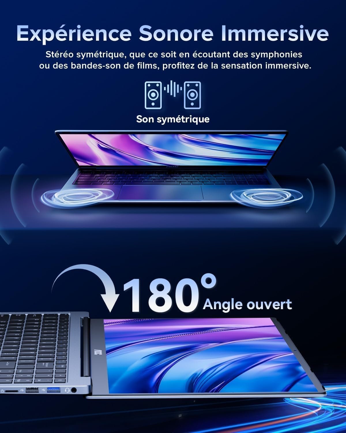 Ноутбук 15.6" AOC (AX15) Intel N97 RAM 16GB SSD 512GB Windows 11 Алюмінієвий корпус (UKR), фото №5