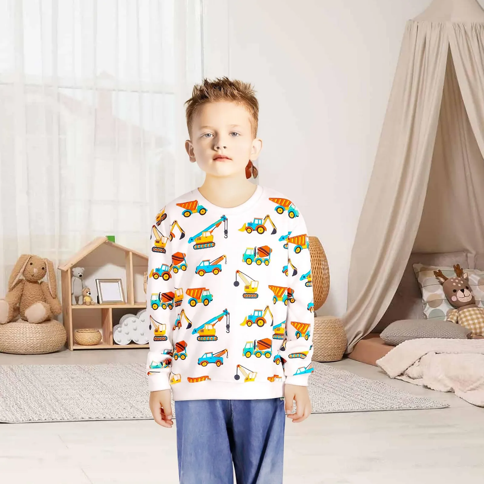 Світшот JinBei для хлопчиків, пуловер спортивний дитячий, фото №2 Світшот JinBei для хлопчиків, пуловер спортивний дитячий, фото №2