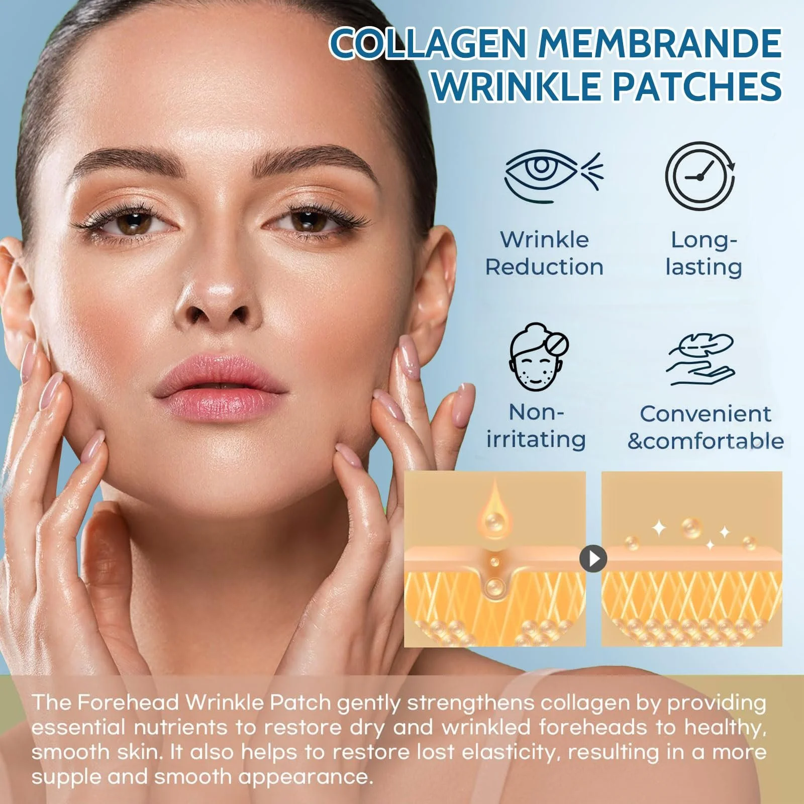 Патчі для чола Shefave, колагенова маска для обличчя, колагенова плівка, фото №7