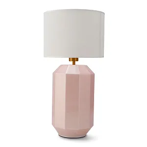 Настільна лампа M Ledme Aqua Рожевий кришталь Тканинний абажур - Фото 1