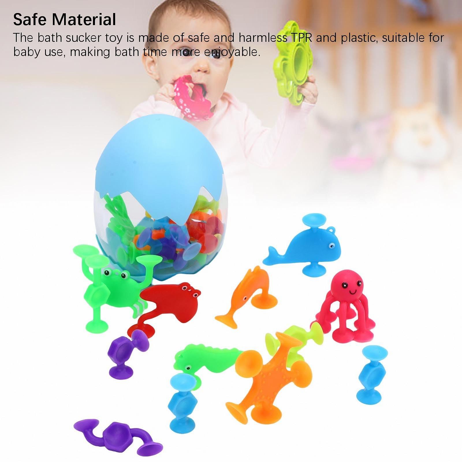 Набор игрушек для ванной с присосками 28 шт., фото №6
