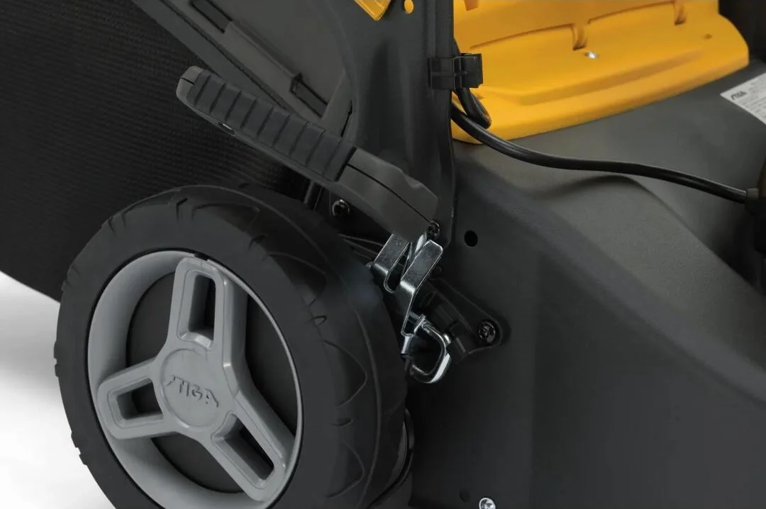 Газонокосарка акумуляторна STIGA Collector 543 AE Kit / Сталева дека / 41 см / 60 л / Чорна-Жовта, фото №8