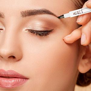 Олівець для брів Waterproof Dark 4 Micro-Fork Tip 3D Eyebrow Eye Makeup (04#) synthetic.ua - Фото 1