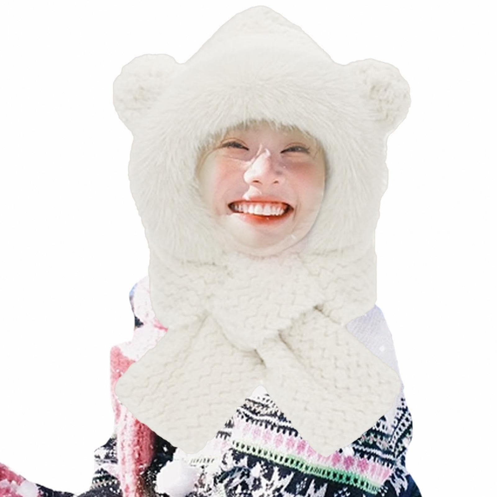 Шапка-ушанка Кролик Mbiyhgta Зимняя, фото №6