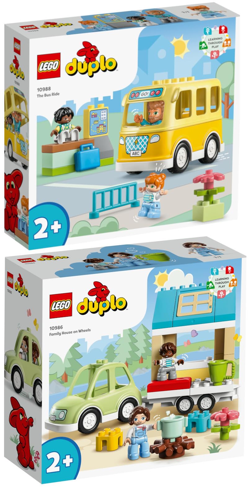 Конструктор Lego Duplo 10986 Дім на колесах 10988 Поїздка на автобусі, фото №1