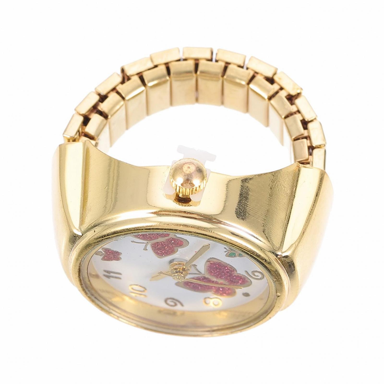 Кольцо-часы OATIPHO с бабочкой для женщин, фото №1