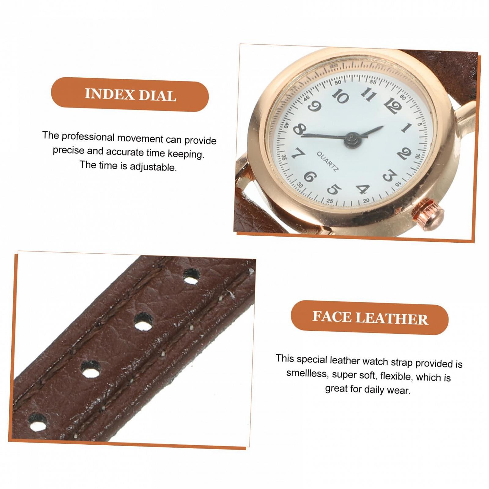 Женские наручные часы WRITWAA Кожаный Ремешок Коричневый, коричневый, фото №4 Женские наручные часы WRITWAA Кожаный Ремешок Коричневый, коричневый, фото №4