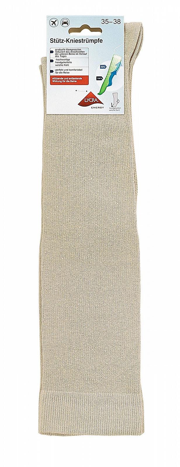 Гольфы LYCRA Energy CH-472 Компрессионные Мужские и Женские Черный Бежевый Джинс 39-42, фото №2