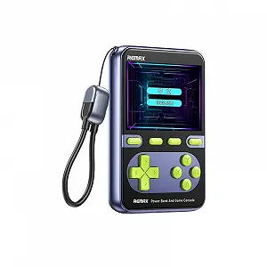 Павербанк и игровая консоль Remax FCP-13 / 10000 мАг / 20Вт / USB-C, Lightning / PD+QC / Синий - Фото 1
