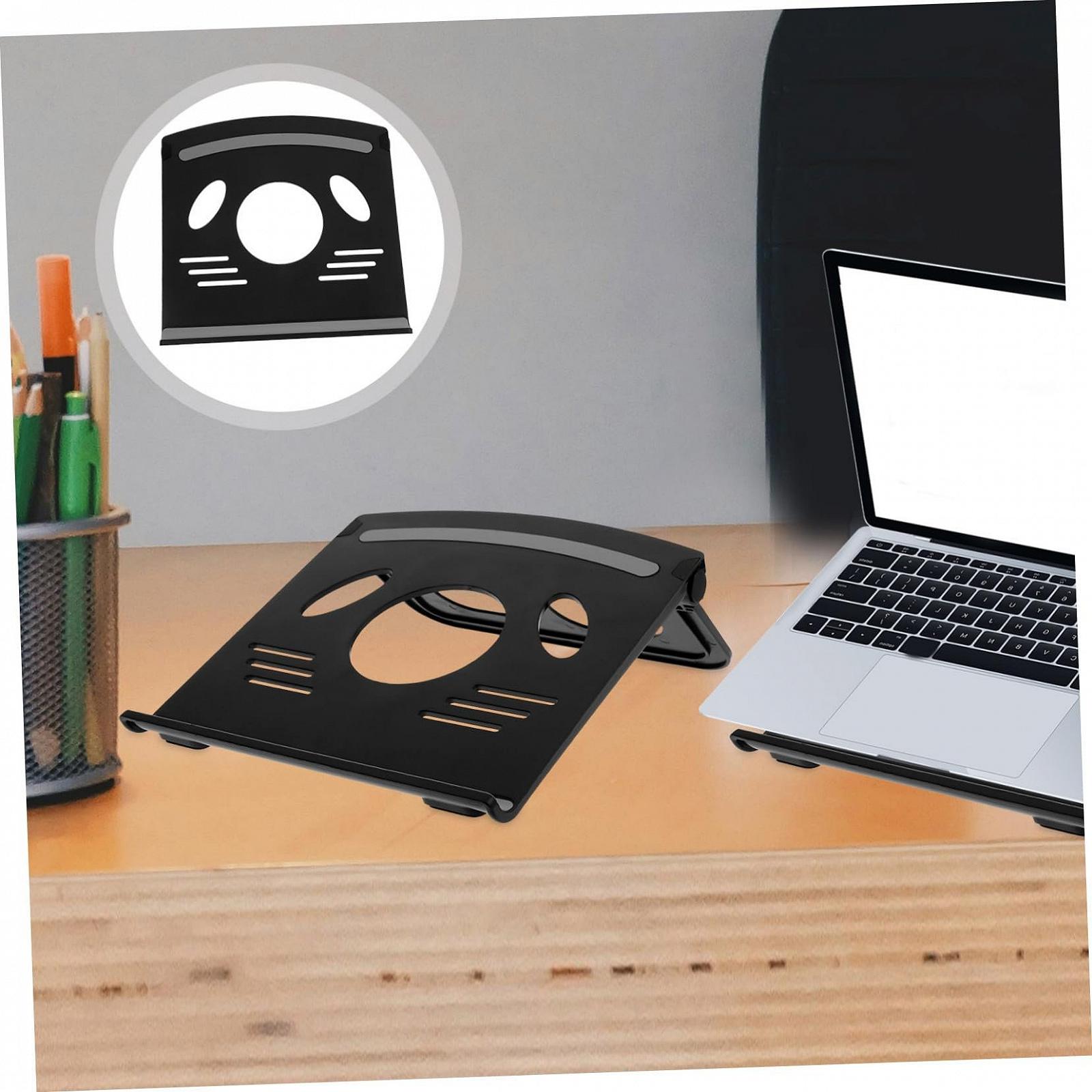 Подставка для ноутбука Эргономичная Материал Прочный для ноутбука Планшета и Книг Мобильный держатель для стола для офиса и дома Серый Настольный держатель, фото №6
