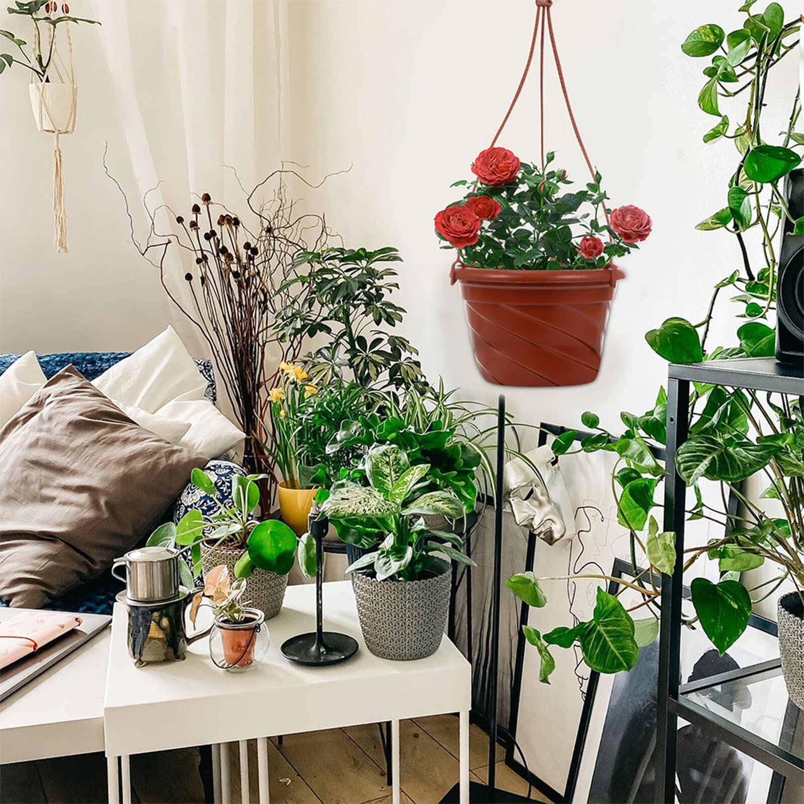 Ланцюги для підвісних кошиків Happyyami Pack of 25 з пластиковими гачками, фото №4 Ланцюги для підвісних кошиків Happyyami Pack of 25 з пластиковими гачками, фото №4