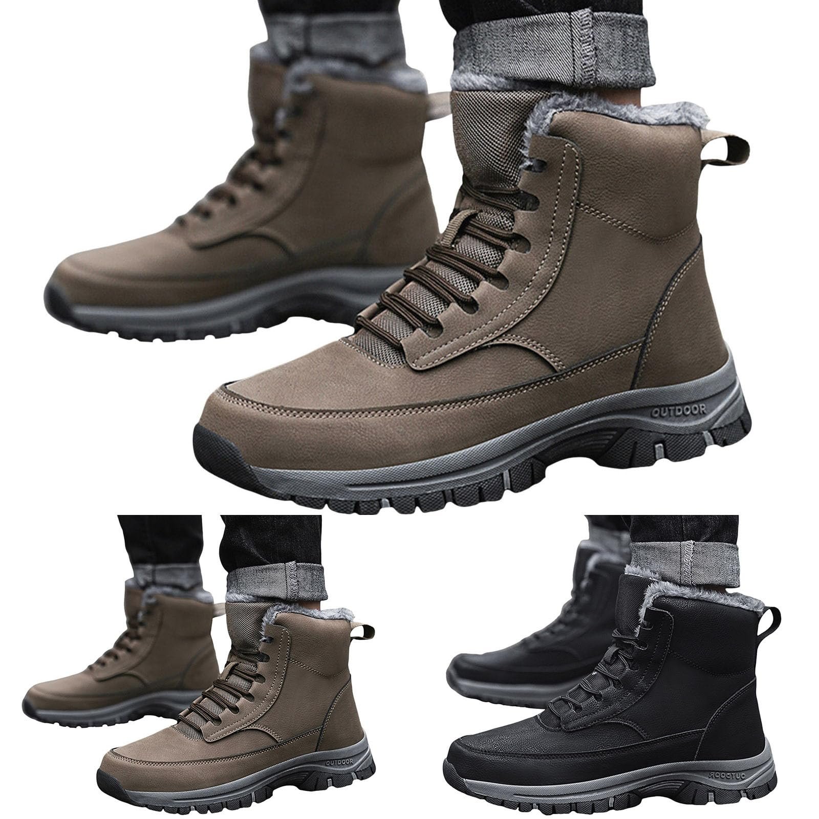 Мужские зимние ботинки Btruely Утепленные, фото №4