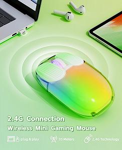 Мышь беспроводная MAMBASNAKE Игровая 1600 DPI Зеленый synthetic.ua - Фото 1