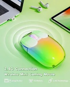 Миша бездротова MAMBASNAKE Ігрова 1600 DPI Зелений synthetic.ua - Фото 1