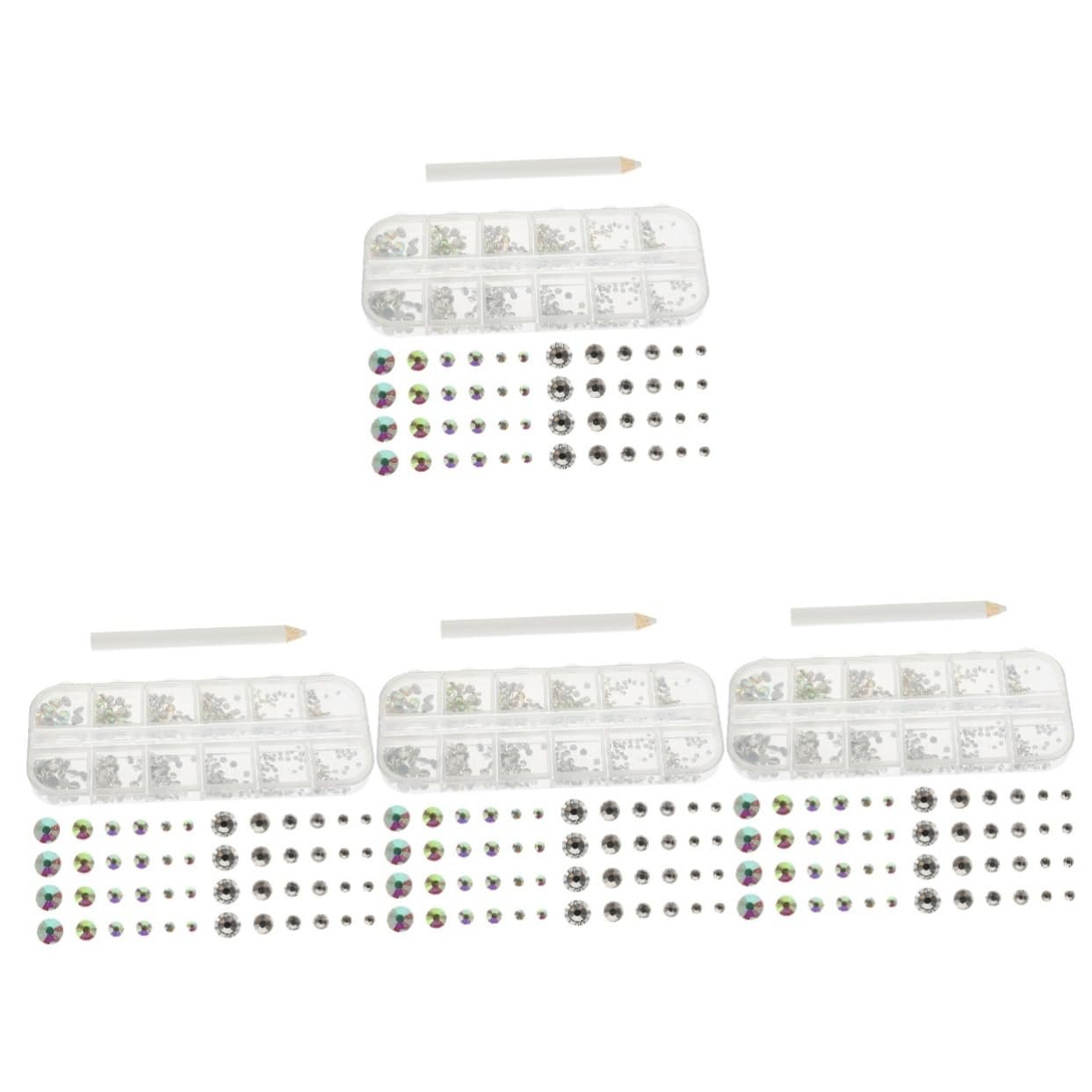 Клей для ногтей Healvian 4 набора для страз Одежда для лица Белые наклейки Бриллианты для рукоделия Массовое украшение Бриллиантовый клей 3D стекло, фото №1