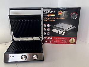 Електрогриль контактний притискний зі знімними пластинами 3500W Zepline ZP-086 - Фото 1