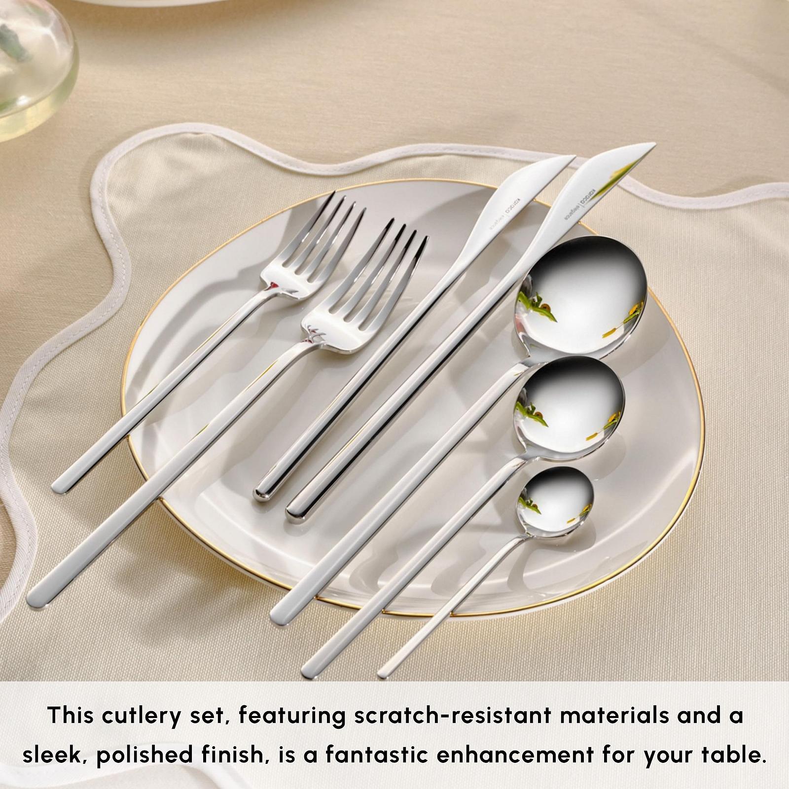 Набор столовых приборов на 12 персон Karaca Focus Elegance 84 предмета, фото №5 Набор столовых приборов на 12 персон Karaca Focus Elegance 84 предмета, фото №5