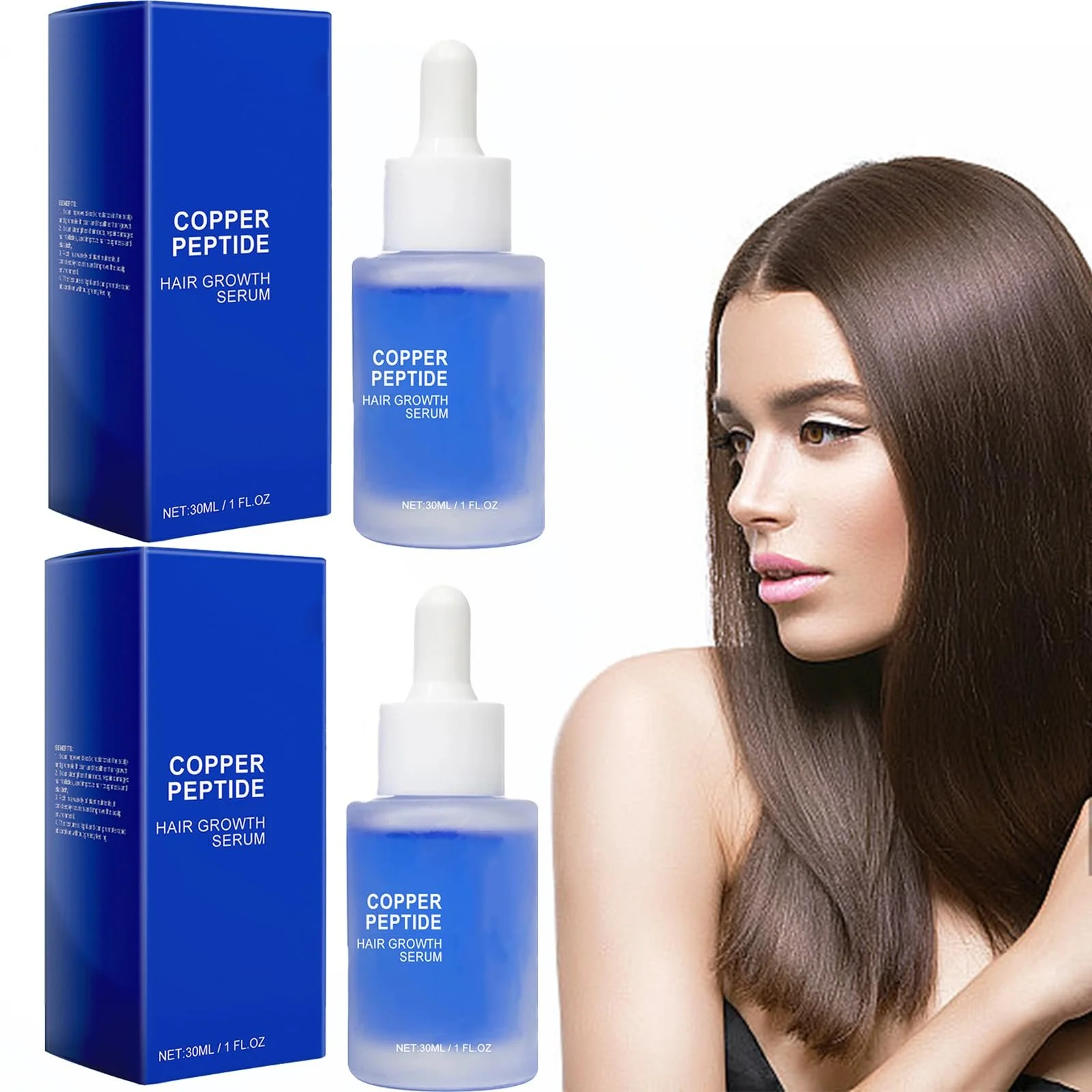 Сироватка для волосся з пептидами міді проти випадіння волосся (2 шт.), фото №1