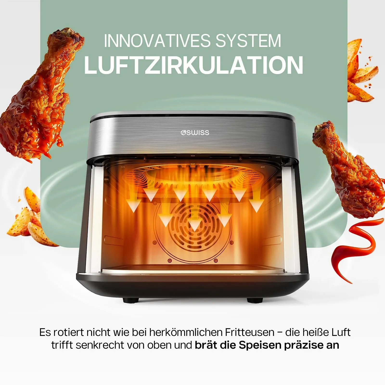 Мультипіч 4SWISS Skylight ABB-025 6.5 л 1700 Вт 12 програм енергозберігаюча, фото №4 Мультипіч 4SWISS Skylight ABB-025 6.5 л 1700 Вт 12 програм енергозберігаюча, фото №4