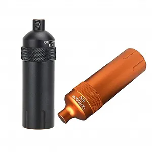 Флакон з водонепроникним ущільненням SENRISE, водонепроникний тримач для таблеток, металева капсула для виживання - Фото 1